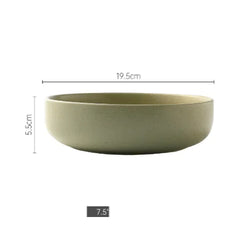 Japanese Ceramic Bowl and Plate Set – Perfect for Ramen, Salads, and More