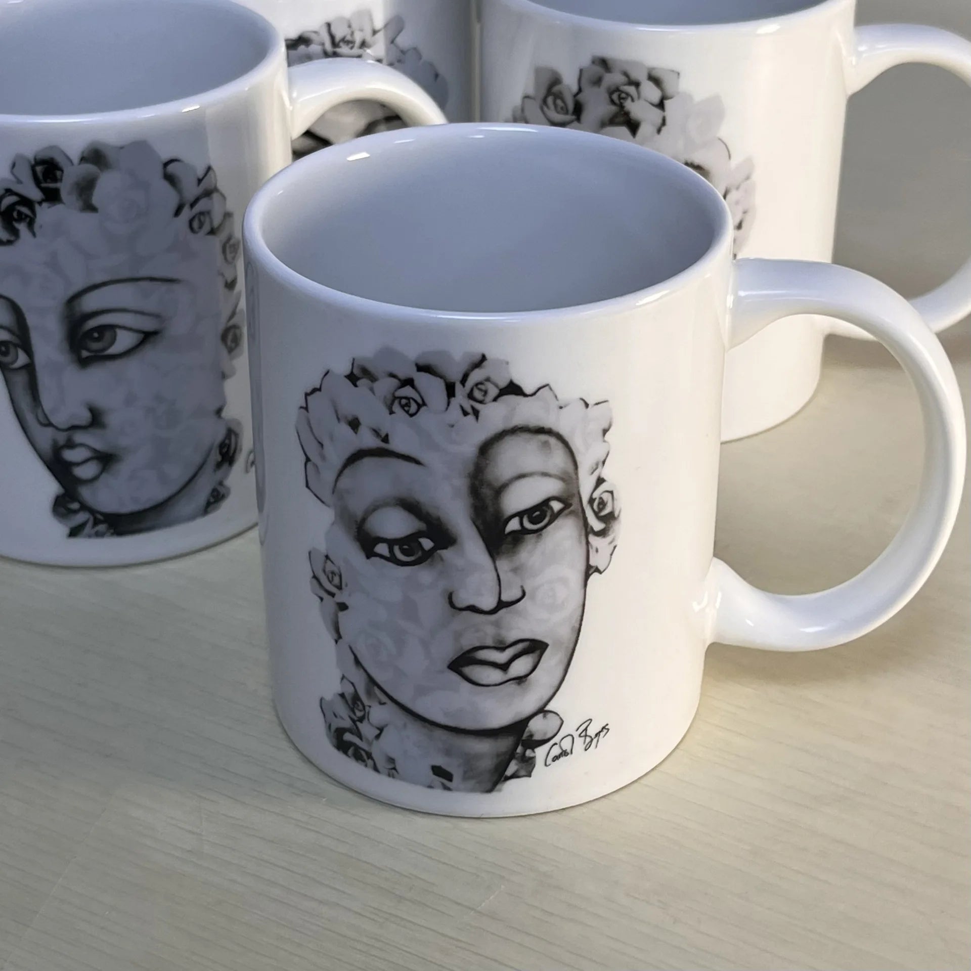 South Africa Carrol Boyes Ceramic Mug Hand Drawn Character Image Home Office Coffee Water Tea Cup Art Creative Birthday Gift