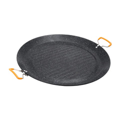 Korean BBQ Grill Pan with Handles Round for Picnic Home Kitchen Barbecue