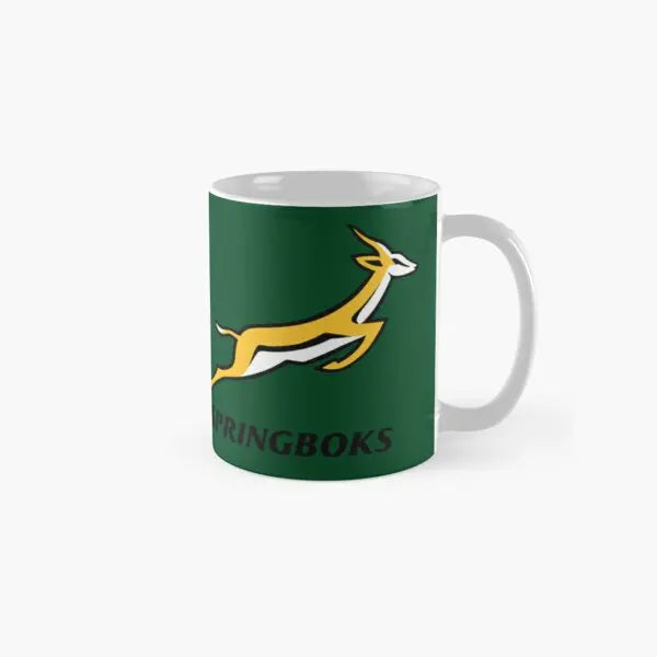 Springboks The South Africa National R  Mug Coffee Drinkware Gifts Handle Round Image Cup Simple Tea Design Picture Photo