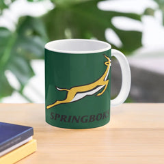 Springboks The South Africa National R  Mug Coffee Drinkware Gifts Handle Round Image Cup Simple Tea Design Picture Photo