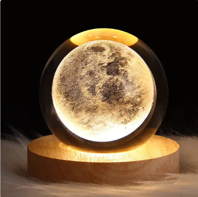 3D Planetary Crystal Ball Night Light