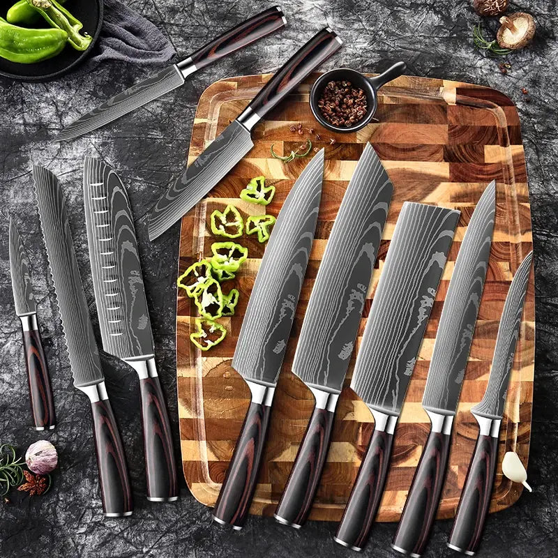 Japanese Cleaver Knife Set