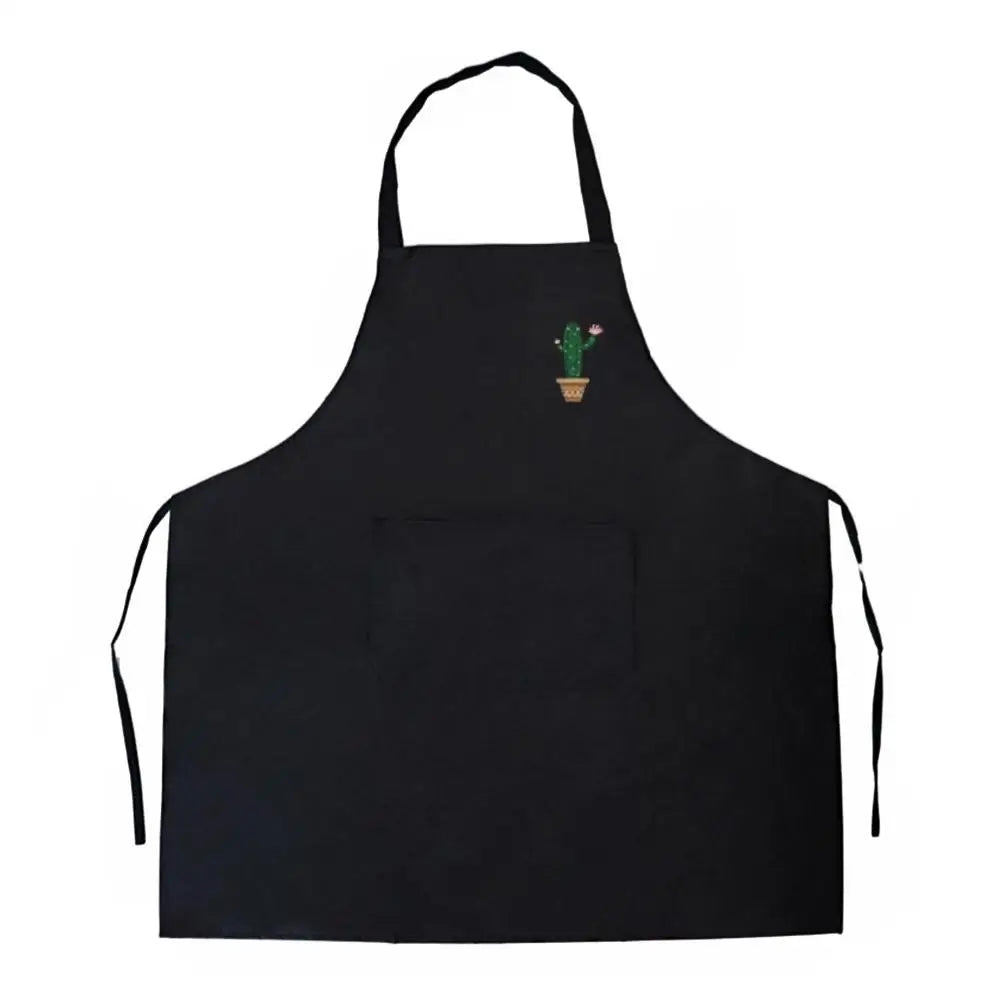 Kitchen Oil Resistant Aprons Cute Cartoon Korean Style Cactus Oil-proof Kitchen Home Rainbow Apron Waterproof Women Men E7M8