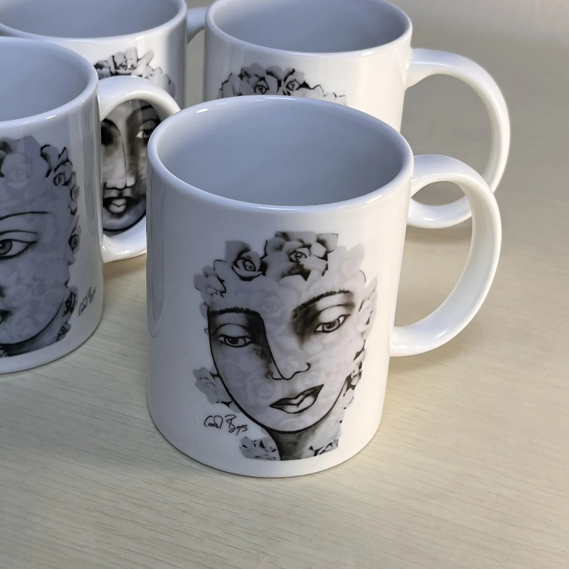 South Africa Carrol Boyes Ceramic Mug Hand Drawn Character Image Home Office Coffee Water Tea Cup Art Creative Birthday Gift