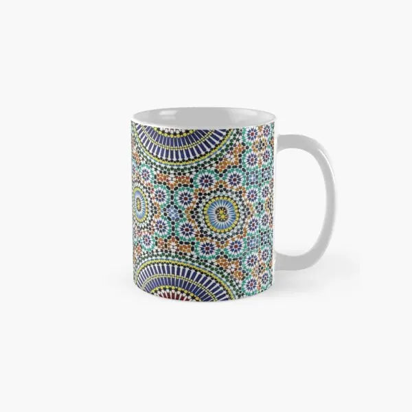 Moroccan Zellige Classic  Mug Gifts Photo Cup Design Image Simple Coffee Printed Picture Handle Round Drinkware Tea