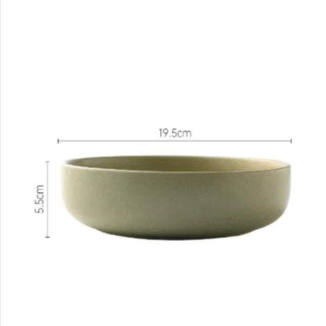 Japanese Ceramic Bowl and Plate Set – Perfect for Ramen, Salads, and More