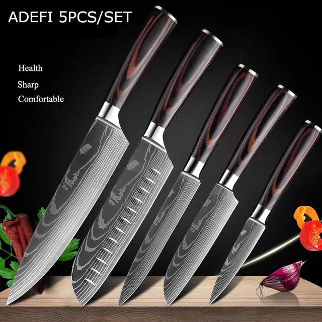 Japanese Cleaver Knife Set